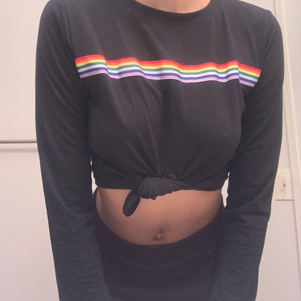 Rainbow long sleeve top